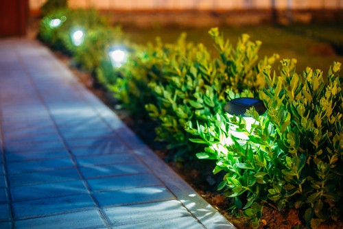 garden lighting electrician in staffordshire